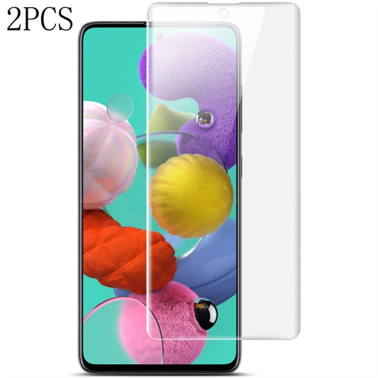 2 PCS For Galaxy A51 IMAK Curved Full Screen Hydrogel Film Front Protector - For Samsung by imak | Online Shopping UK | buy2fix