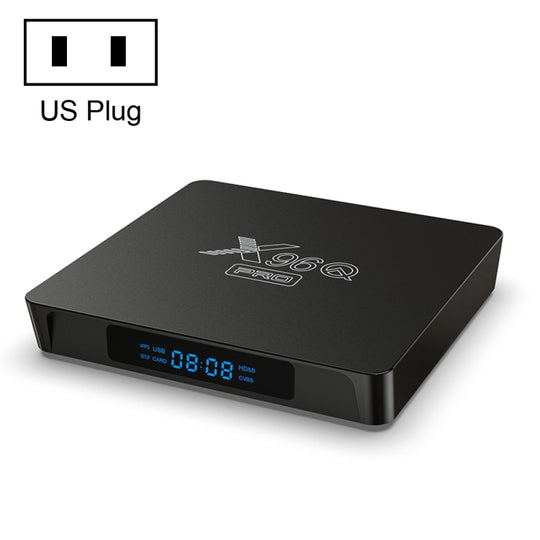 X96Q PRO 4K Smart TV BOX Android 10.0 Media Player, Allwinner H313 Quad Core ARM Cortex A53, RAM: 1GB, ROM: 8GB, Plug Type:US Plug