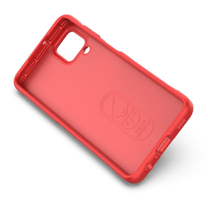 For Samsung Galaxy A22 4G/M32 Magic Shield TPU + Flannel Phone Case(Wine Red) by buy2fix