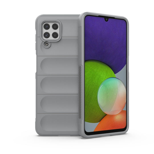 For Samsung Galaxy A22 4G/M32 Magic Shield TPU + Flannel Phone Case(Grey)