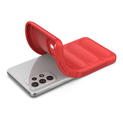 For Samsung Galaxy A52 5G Magic Shield TPU + Flannel Phone Case(Wine Red) by buy2fix