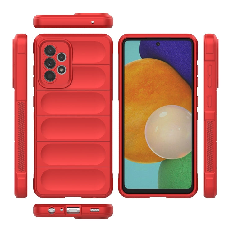 For Samsung Galaxy A52 5G Magic Shield TPU + Flannel Phone Case(Black) by buy2fix