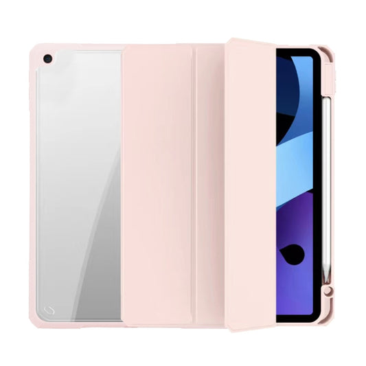 For iPad 10.2 2021 / 2020 / 2019 Mutural Pinyue Series Smart Leather Tablet Case(Pink) - iPad 10.2 Cases by Mutural | Online Shopping UK | buy2fix
