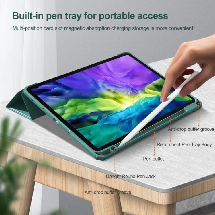For iPad 10.2 2021 / 2020 / 2019 Mutural Pinyue Series Smart Leather Tablet Case(Mint Green) - iPad 10.2 Cases by Mutural | Online Shopping UK | buy2fix