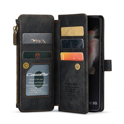 For Samsung Galaxy Z Fold3 5G CaseMe C30 Multifunctional Phone Leather Phone Case(Black) - Galaxy Phone Cases by CaseMe | Online Shopping UK | buy2fix