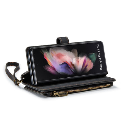 For Samsung Galaxy Z Fold3 5G CaseMe C30 Multifunctional Phone Leather Phone Case(Black) - Galaxy Phone Cases by CaseMe | Online Shopping UK | buy2fix