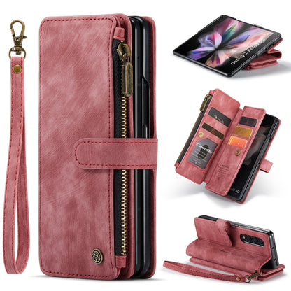 For Samsung Galaxy Z Fold3 5G CaseMe C30 Multifunctional Phone Leather Phone Case(Red) - Galaxy Phone Cases by CaseMe | Online Shopping UK | buy2fix