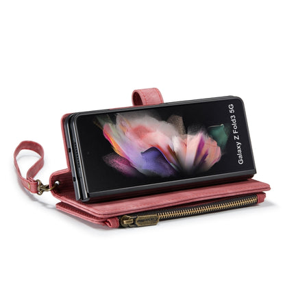 For Samsung Galaxy Z Fold3 5G CaseMe C30 Multifunctional Phone Leather Phone Case(Red) - Galaxy Phone Cases by CaseMe | Online Shopping UK | buy2fix