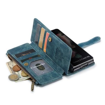 For Samsung Galaxy Z Fold3 5G CaseMe C30 Multifunctional Phone Leather Phone Case(Blue) - Galaxy Phone Cases by CaseMe | Online Shopping UK | buy2fix