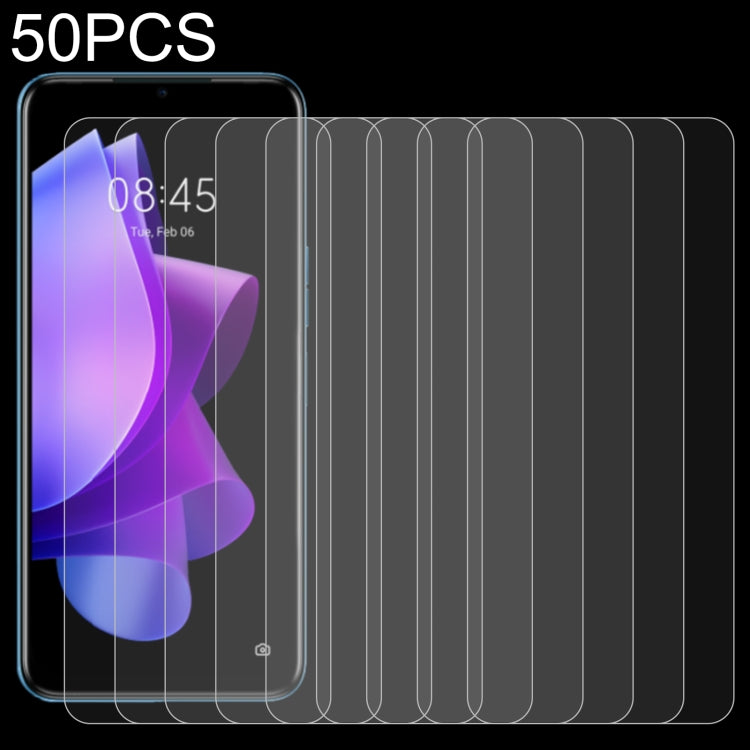 50 PCS 0.26mm 9H 2.5D Tempered Glass Film For Tecno Spark 9T - Tecno Tempered Glass by buy2fix | Online Shopping UK | buy2fix