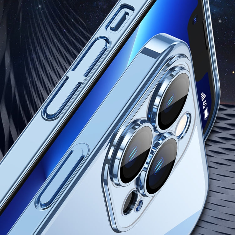 For iPhone 12 Pro Magsafe Magnetic Electroplated PC Phone Case(Blue) by buy2fix