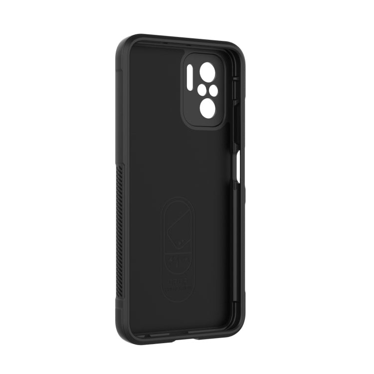 For Xiaomi Redmi Note 10 4G Magic Shield TPU + Flannel Phone Case(Purple) - Xiaomi Cases by buy2fix | Online Shopping UK | buy2fix