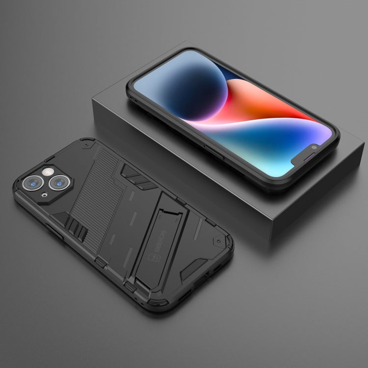 For iPhone 14 Punk Armor 2 in 1 PC + TPU Phone Case (Black) by buy2fix