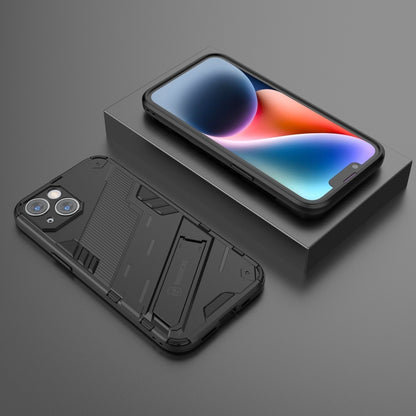 For iPhone 14 Punk Armor 2 in 1 PC + TPU Phone Case (Black) by buy2fix