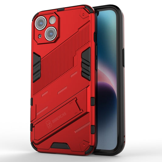 For iPhone 14 Punk Armor 2 in 1 PC + TPU Phone Case (Red) by buy2fix