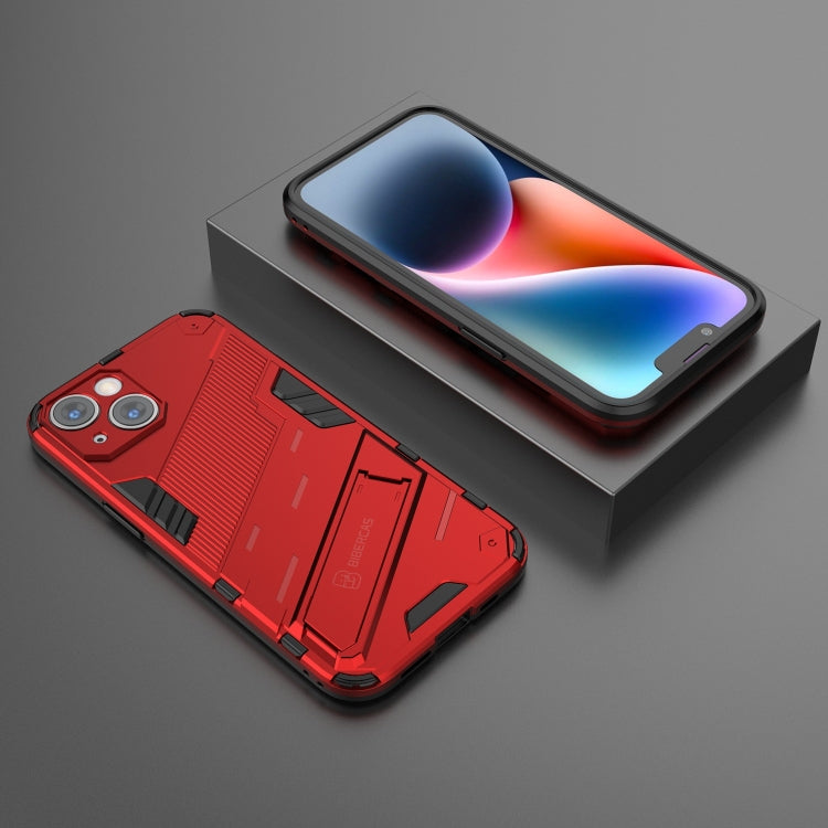 For iPhone 14 Punk Armor 2 in 1 PC + TPU Phone Case (Red) by buy2fix