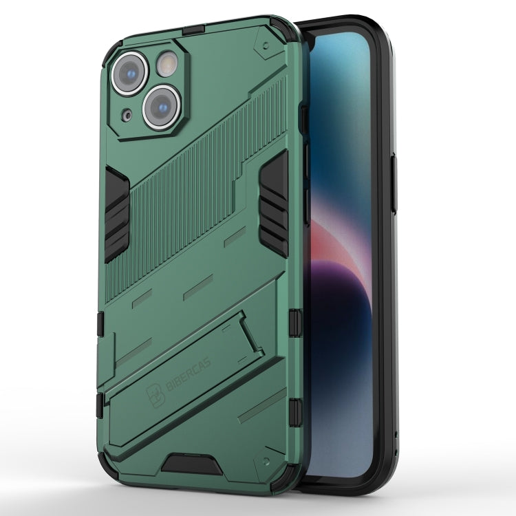 For iPhone 14 Punk Armor 2 in 1 PC + TPU Phone Case (Green) by buy2fix