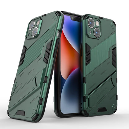 For iPhone 14 Punk Armor 2 in 1 PC + TPU Phone Case (Green) by buy2fix