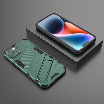 For iPhone 14 Punk Armor 2 in 1 PC + TPU Phone Case (Green) by buy2fix