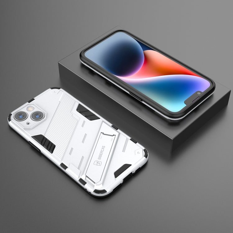 For iPhone 14 Punk Armor 2 in 1 PC + TPU Phone Case (White) by buy2fix