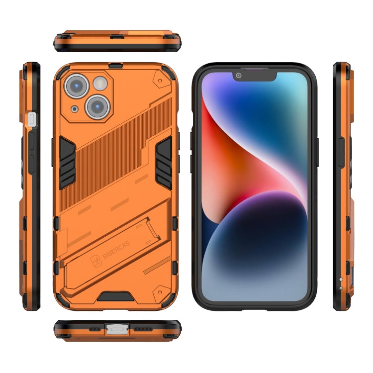 For iPhone 14 Punk Armor 2 in 1 PC + TPU Phone Case (Orange) by buy2fix
