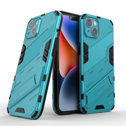 For iPhone 14 Punk Armor 2 in 1 PC + TPU Phone Case (Blue) by buy2fix