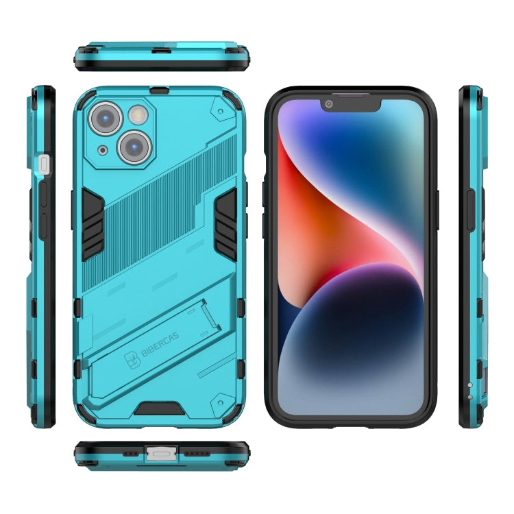 For iPhone 14 Punk Armor 2 in 1 PC + TPU Phone Case (Blue) by buy2fix
