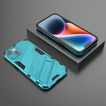 For iPhone 14 Punk Armor 2 in 1 PC + TPU Phone Case (Blue) by buy2fix