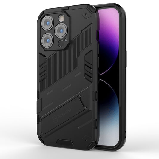 For iPhone 14 Pro Max Punk Armor 2 in 1 PC + TPU Phone Case (Black) - iPhone 14 Pro Max Cases by buy2fix | Online Shopping UK | buy2fix