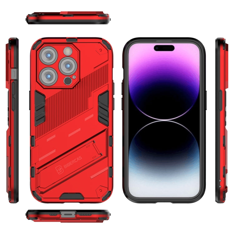 For iPhone 14 Pro Max Punk Armor 2 in 1 PC + TPU Phone Case (Red) - iPhone 14 Pro Max Cases by buy2fix | Online Shopping UK | buy2fix