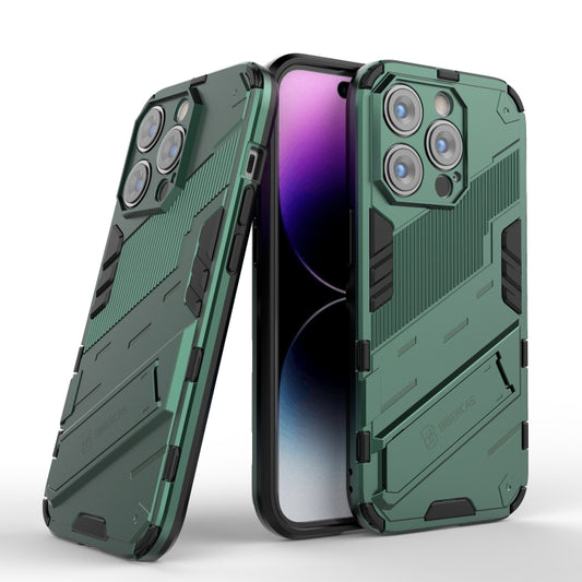 For iPhone 14 Pro Max Punk Armor 2 in 1 PC + TPU Phone Case (Green) - iPhone 14 Pro Max Cases by buy2fix | Online Shopping UK | buy2fix