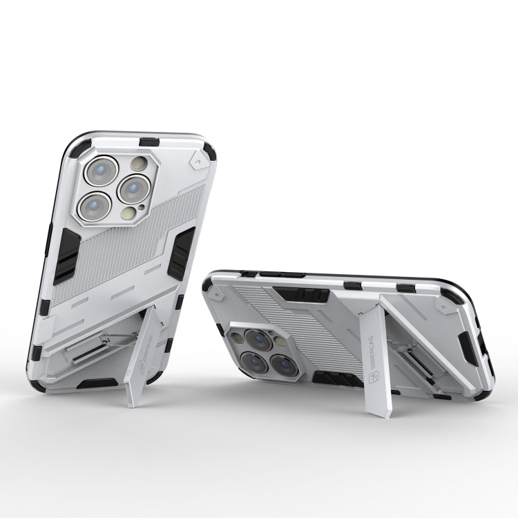 For iPhone 14 Pro Max Punk Armor 2 in 1 PC + TPU Phone Case (White) - iPhone 14 Pro Max Cases by buy2fix | Online Shopping UK | buy2fix