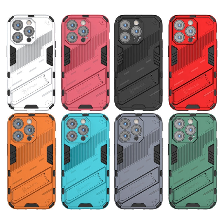 For iPhone 14 Pro Max Punk Armor 2 in 1 PC + TPU Phone Case (White) - iPhone 14 Pro Max Cases by buy2fix | Online Shopping UK | buy2fix