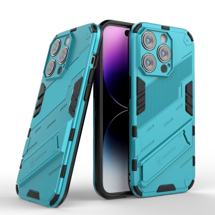 For iPhone 14 Pro Max Punk Armor 2 in 1 PC + TPU Phone Case (Blue) - iPhone 14 Pro Max Cases by buy2fix | Online Shopping UK | buy2fix