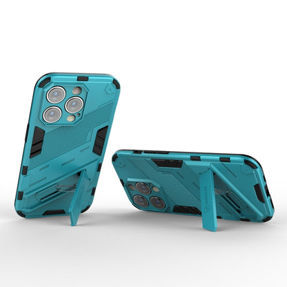 For iPhone 14 Pro Max Punk Armor 2 in 1 PC + TPU Phone Case (Blue) - iPhone 14 Pro Max Cases by buy2fix | Online Shopping UK | buy2fix