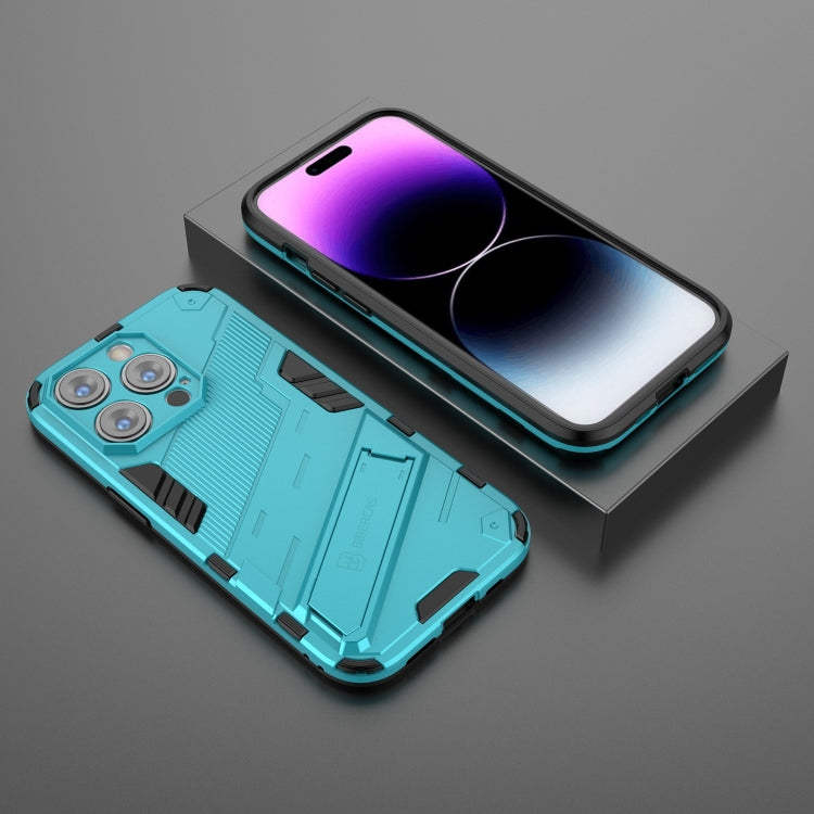 For iPhone 14 Pro Max Punk Armor 2 in 1 PC + TPU Phone Case (Blue) - iPhone 14 Pro Max Cases by buy2fix | Online Shopping UK | buy2fix