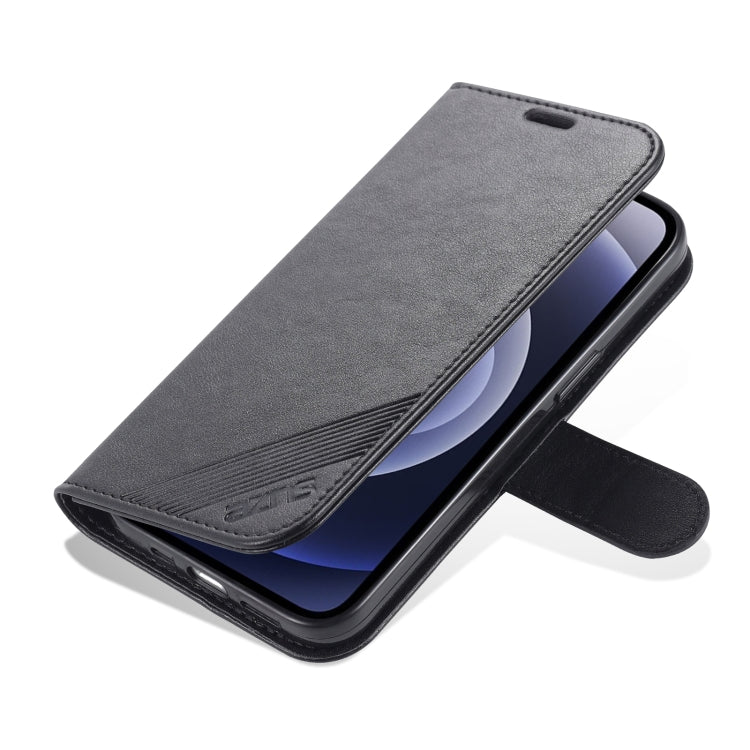 For iPhone 14 Plus AZNS Sheepskin Texture Horizontal Flip Leather Case (Black) - iPhone 14 Plus Cases by AZNS | Online Shopping UK | buy2fix