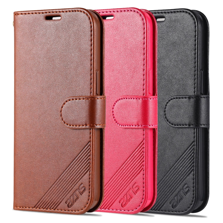 For iPhone 14 Plus AZNS Sheepskin Texture Horizontal Flip Leather Case (Black) - iPhone 14 Plus Cases by AZNS | Online Shopping UK | buy2fix