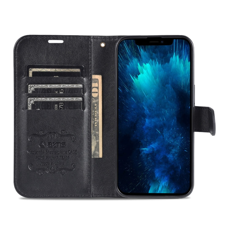 For iPhone 14 Pro AZNS Sheepskin Texture Horizontal Flip Leather Case(Black) - iPhone 14 Pro Cases by AZNS | Online Shopping UK | buy2fix