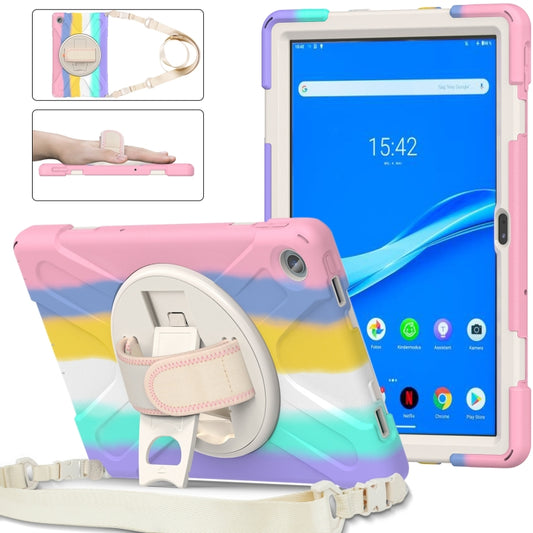 For Lenovo Tab M10 Plus 10.6 3rd Gen 2022 Silicone + PC Protective Tablet Case(Colorful Pink) - Lenovo by buy2fix | Online Shopping UK | buy2fix