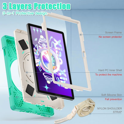 For Lenovo Tab M10 Plus 10.6 3rd Gen 2022 Silicone + PC Protective Tablet Case(Mint Green) - Lenovo by buy2fix | Online Shopping UK | buy2fix