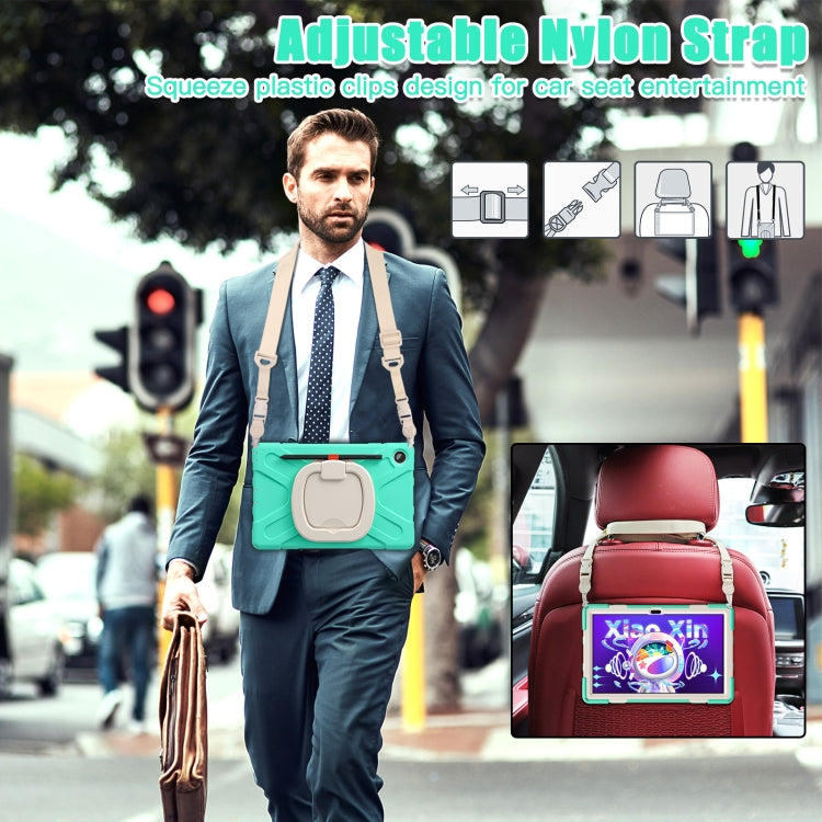 For Lenovo Tab M10 Plus 10.6 3rd Gen 2022 Silicone + PC Protective Tablet Case(Mint Green) - Lenovo by buy2fix | Online Shopping UK | buy2fix