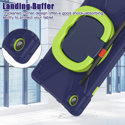 For Lenovo Tab M10 Plus 10.6 3rd Gen 2022 Silicone + PC Protective Tablet Case(Navy Blue and Yellow Green) - Lenovo by buy2fix | Online Shopping UK | buy2fix