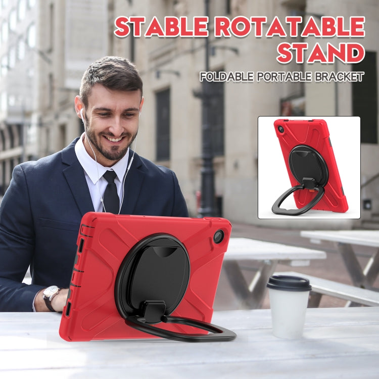 For Lenovo Tab M10 Plus 10.6 3rd Gen 2022 Silicone + PC Protective Tablet Case(Red) - Lenovo by buy2fix | Online Shopping UK | buy2fix