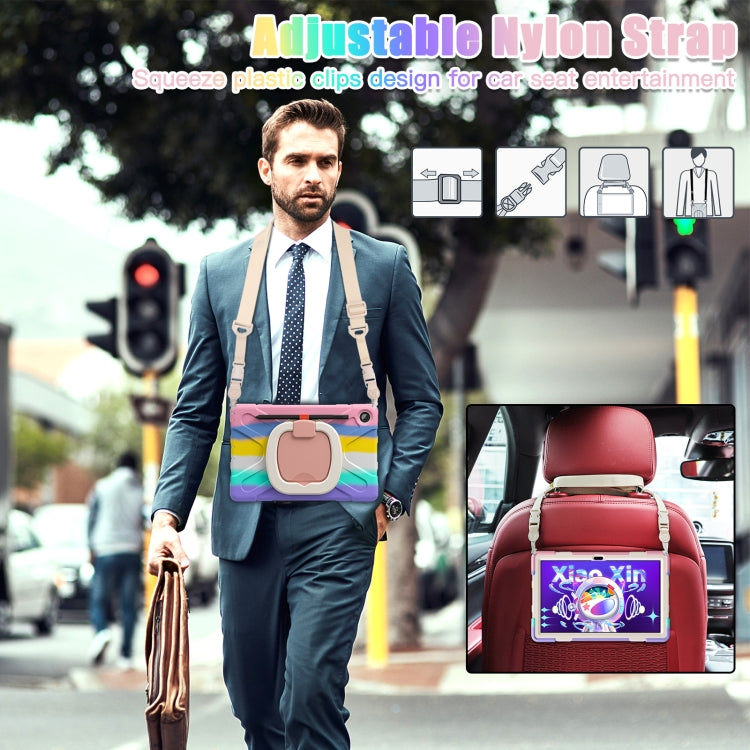 For Lenovo Tab M10 Plus 10.6 3rd Gen 2022 Silicone + PC Protective Tablet Case(Colorful Pink) - Lenovo by buy2fix | Online Shopping UK | buy2fix