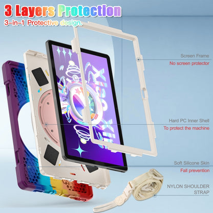 For Lenovo Tab M10 Plus 10.6 3rd Gen 2022 Silicone + PC Protective Tablet Case(Colorful Red) - Lenovo by buy2fix | Online Shopping UK | buy2fix