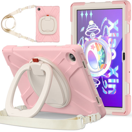 For Lenovo Tab M10 Plus 10.6 3rd Gen 2022 Silicone + PC Protective Tablet Case(Cherry Blossom Pink) - Lenovo by buy2fix | Online Shopping UK | buy2fix