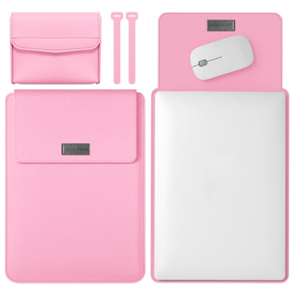 4 in 1 Lightweight and Portable Leather Computer Bag, Size:11/12 inches(Pink) - 12.1 inch by buy2fix | Online Shopping UK | buy2fix