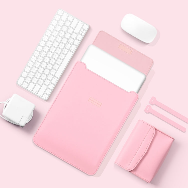 4 in 1 Lightweight and Portable Leather Computer Bag, Size:11/12 inches(Pink) - 12.1 inch by buy2fix | Online Shopping UK | buy2fix