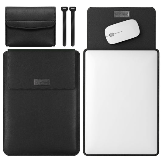 4 in 1 Lightweight and Portable Leather Computer Bag, Size:11/12 inches(Black) - 12.1 inch by buy2fix | Online Shopping UK | buy2fix
